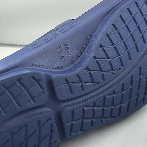 OOFOS ORIGINAL SANDAL SHOE - NAVY COLOR UNISEX SIZE WOMEN 10/MEN 8 - Picture 12 of 12